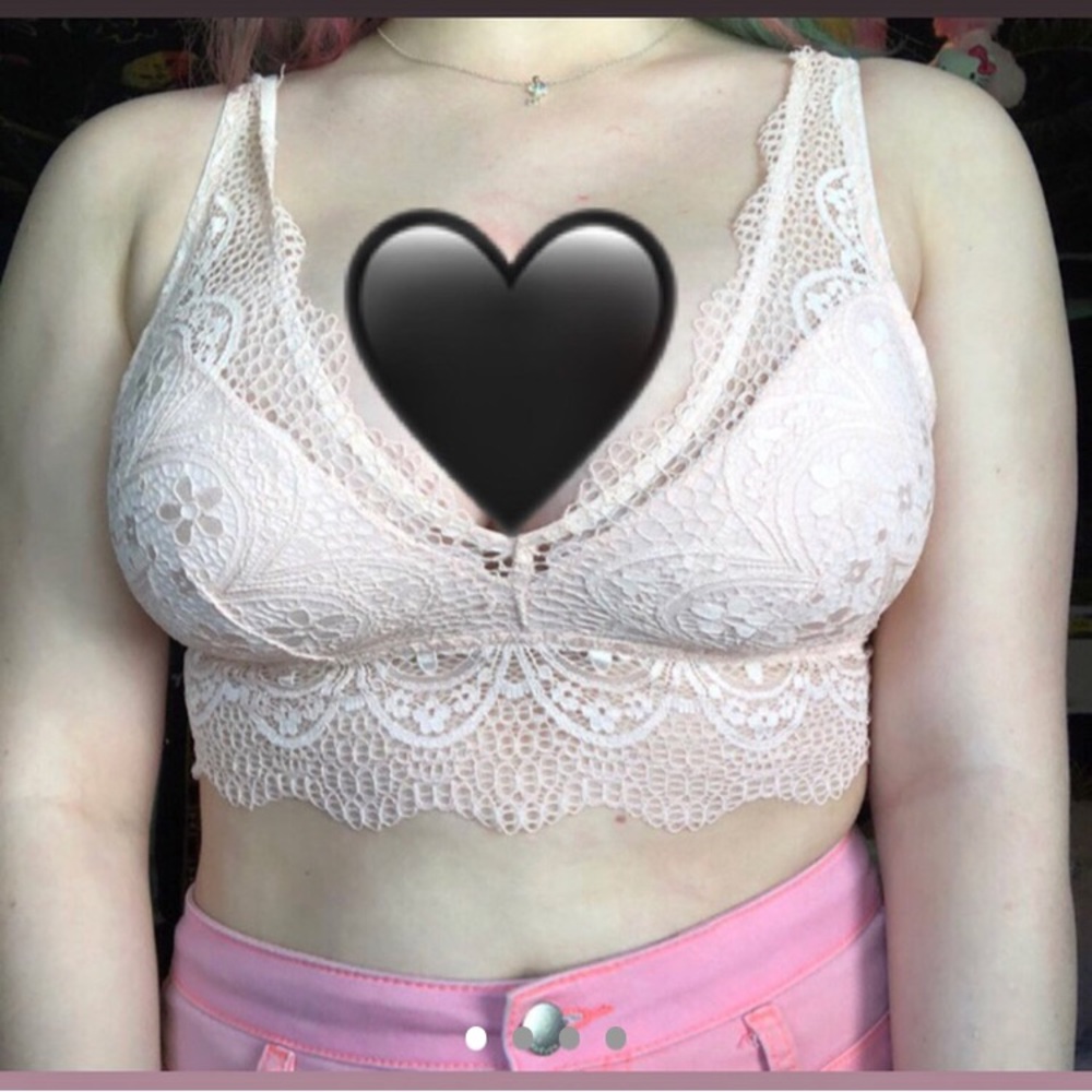 pink bralette